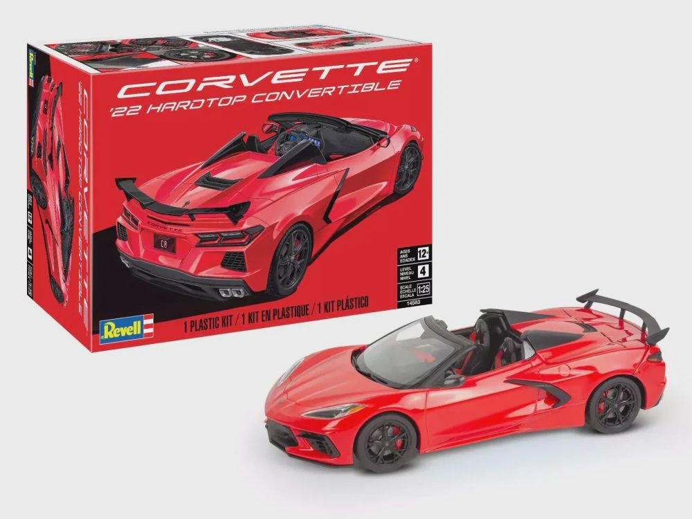 Revell 1/25 Corvette ‘22 Hardtop Convertible Plastic Model Kit (RMX4583)