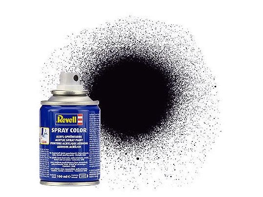 Revell 100ml Acrylic Black Mat Spray (RVL34108)