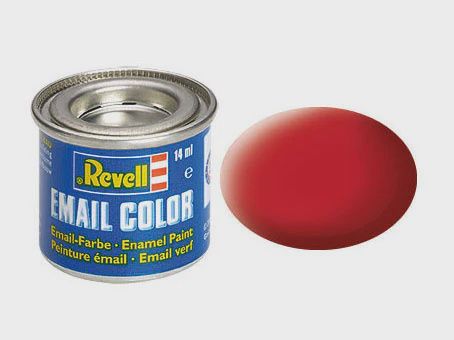 Revel 14ml Enamel Carmine Red Mat Tinlet (RVL32136)