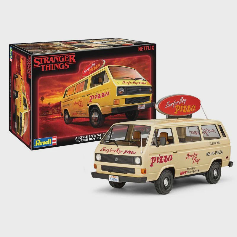 Revell 1/25 Stranger Things VW T3 Pizza Van Plastic Model Kit (RMX14559)