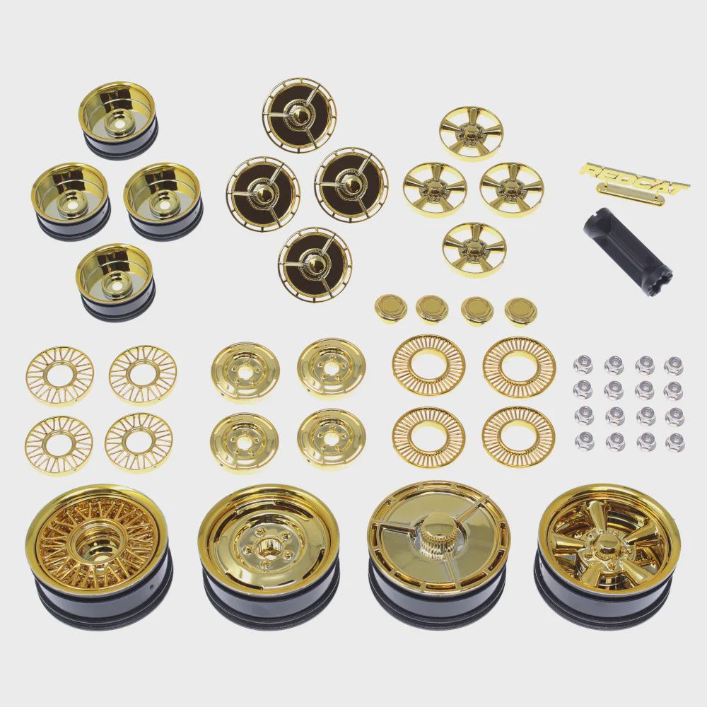 Redcat Racing Lowrider Mod-Wheels (Gold) w/12mm Hex (RER14736)