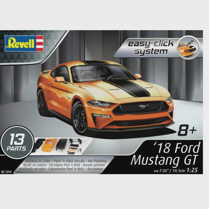 Revell 1/25 2018 Ford Mustang GT "Easy-Click" (RMX851241)