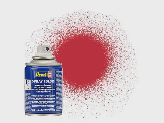 Revell 100ml Acrylic Carmine Red Mat Spray (RVL34136)