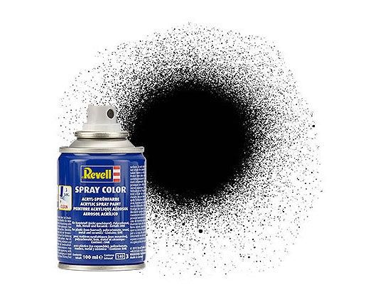 Revell 100ml Acrylic Black Silk Spray (RVL34302)