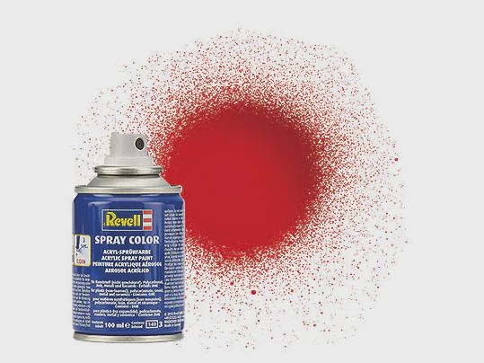 Revell 100ml Acrylic Fiery Red Gloss Spray (RVL34131)