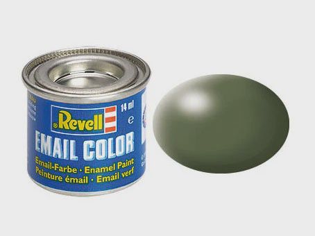 Revell 14ml Enamel Olive Green Silk Tinlet (RVL32361)