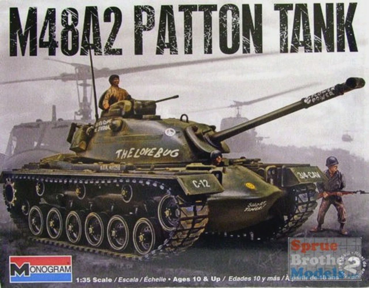 Revell 1:35 Revell Monogram M48A2 Patton Tank #85-7853 (RMX857853)