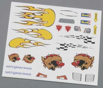 Revell Pinewood Derby Dry Transfer Decal B (RMXY9620)