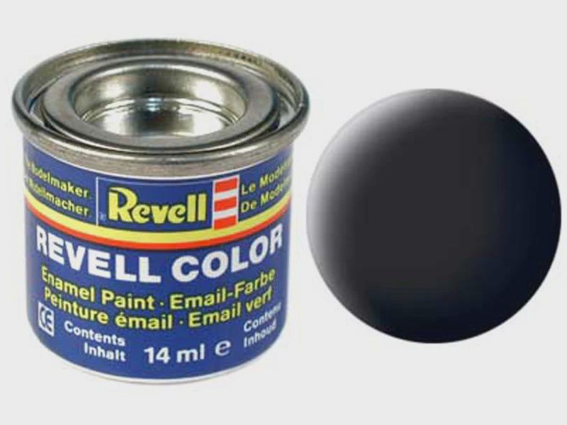 Revell 14ml Enamel Black Mat Tinlets (RVL32108)