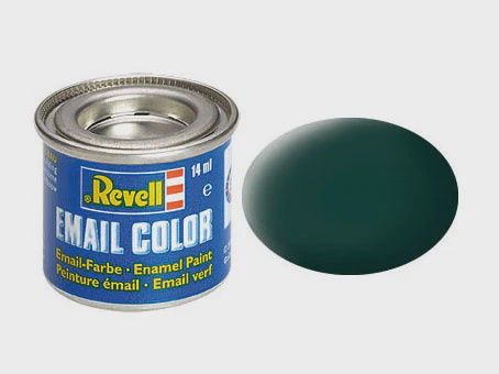 Revell 14ml Enamel Black-Green Mat Tinket (RVL32140)