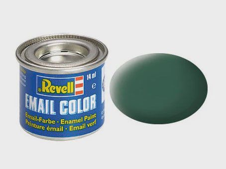 Revell 14ml Enamel Dark Green Mat Tinlet (RVL32139)