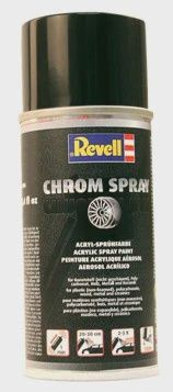REVELL 150ML ACRYLIC LACQUER CHROME SPRAY PAINT (RVL39628)