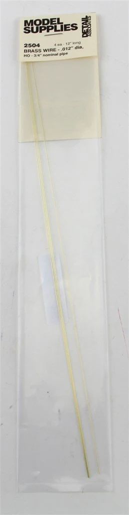 Round Brass Wire pkg(4) -- .019" (229-2504)