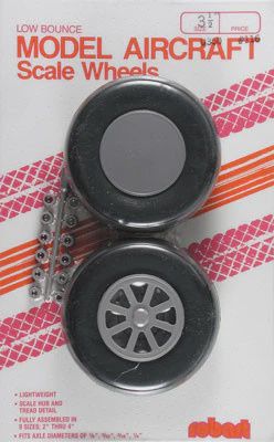 Robart Scale Wheels 3-1/2" (2) (ROB117)
