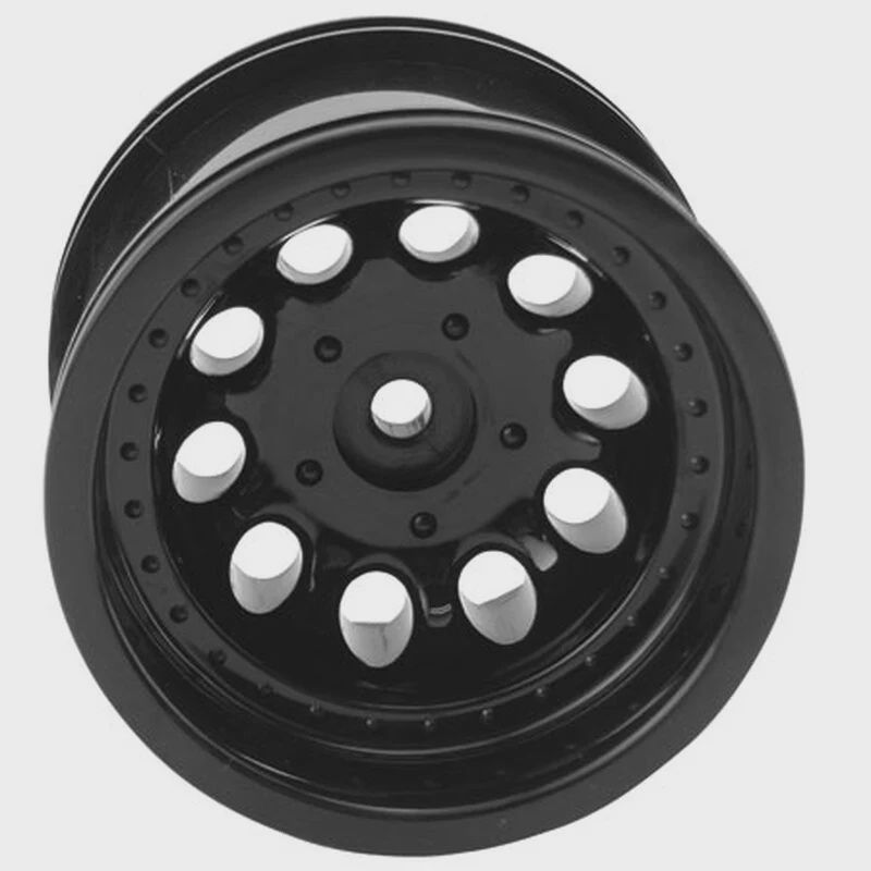 RPM 1/10 Revolver Front 2.2 Wheels, 12mm Hex, Black (2): Bandit, Rustler, Stampede, Slash (rpm82062)