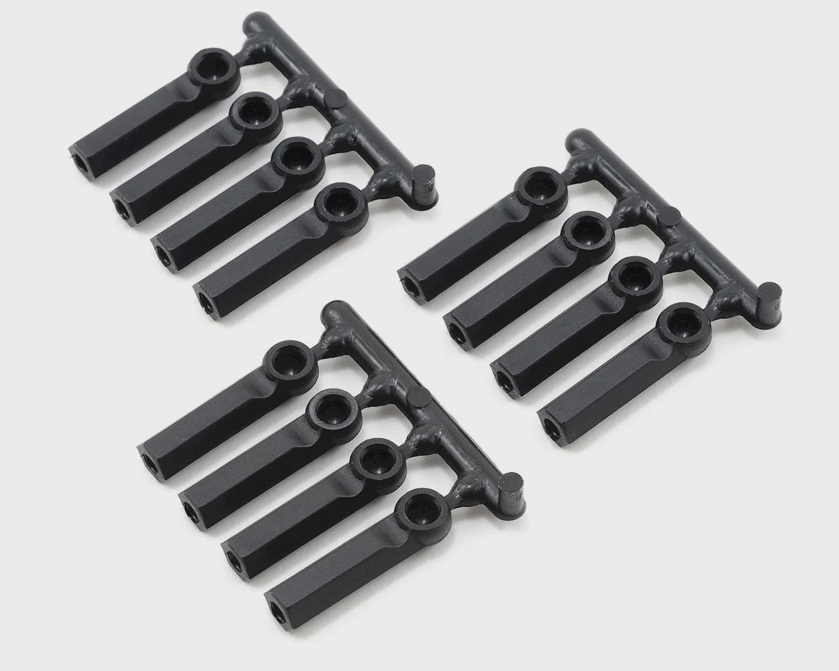 RPM Long Shank 4-40 Rod Ends (Black) (12 (RPM73392)