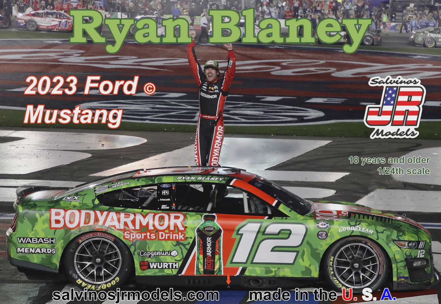 Salvino Team Penske, Ryan Blaney 2023 Ford Mustang "600 Winner" (PF2023RBC)
