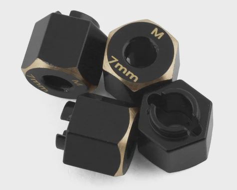 Samix TRX-4M Brass Hex Adapter (7mm) (SAMTRX4M--4063-7)