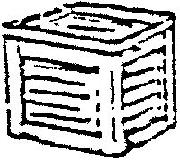 Scale Structures 24 x 18 x 24 Wooden Crate Kit (650-2151)
