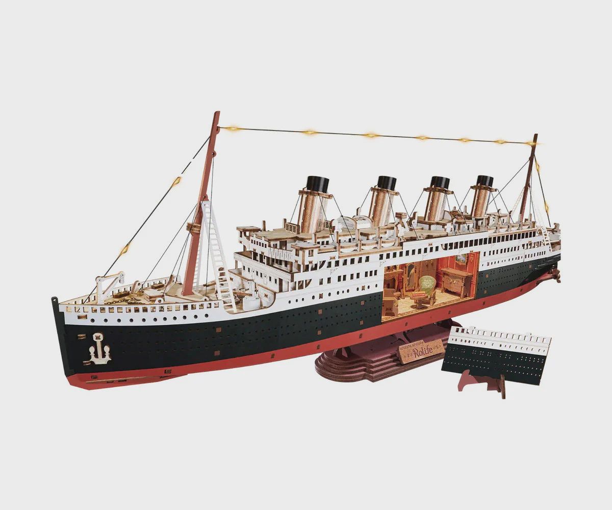 Robotime 1912 Eternal Atlantic Voyager (Titanic) 3D Wooden Puzzle (ROETGL02)