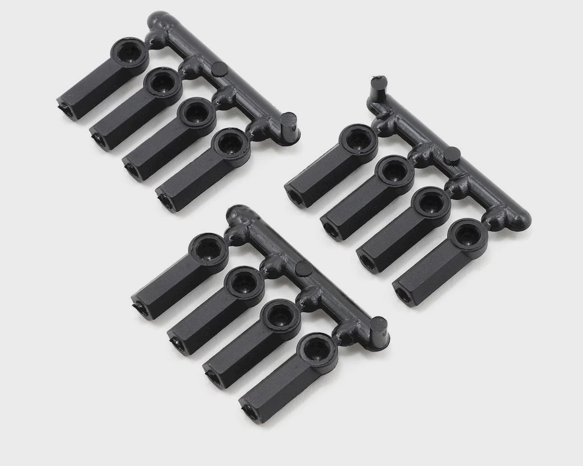 RPM Heavy Duty 4-40 Rod Ends (Black) (12) (RPM73372)