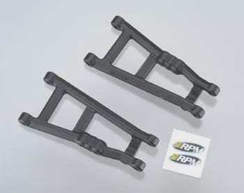 RPM Rear A-Arms Black Electric Rustler/Stampede (2) (RPM80182)