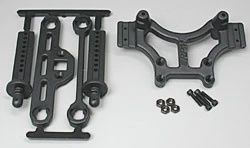 RPM Shock Tower/Adjustable Mount Black T/E-Maxx (RPM80162)