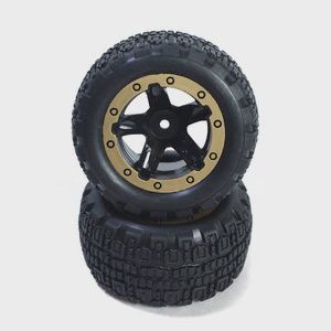 Slyder ST Wheels/Tires Assembled (Black/Gold) (BZN540095)
