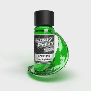 Spaz Stix Candy Apple Green Airbrush Ready Paint, 2oz Bottle (SZX15350)