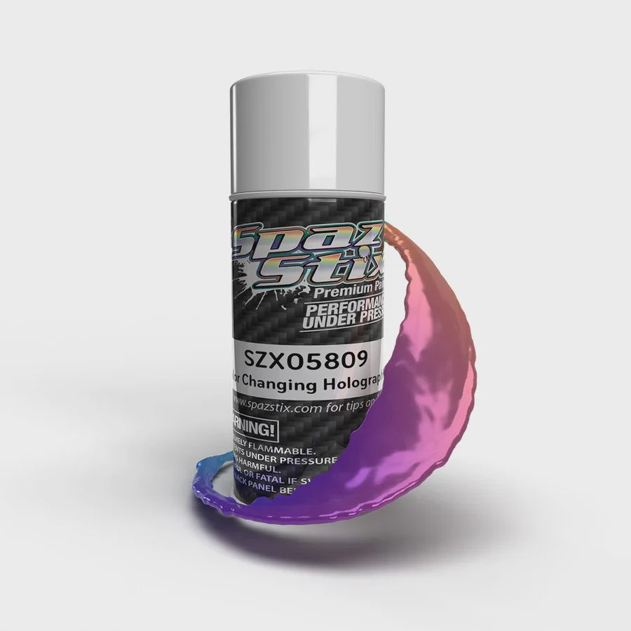 Spaz Stix COLOR CHANGE AEROSOL PAINT, HOLOGRAPHIC, 3.5OZ CAN (SZX05809)