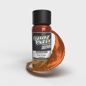 Spaz Stix Color Change Airbrush Ready Paint, Gold/Red, 2oz Bottle (SZX05300)