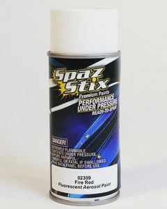 Spaz Stix FIRE RED FLUORESCENT AEROSOL PAINT 3.5OZ (SZX02309)