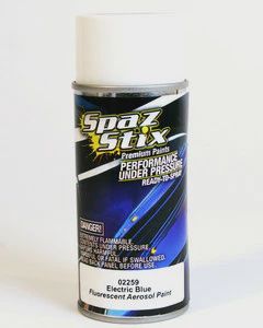 Spaz Stix Electric Blue Fluorescent Aerosol Paint, 3.5oz Can (SZX02259)