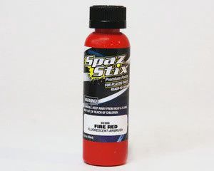 Spaz Stix FIRE RED FLUORESCENT AIRBRUSH PAINT 2OZ (SZX02300)