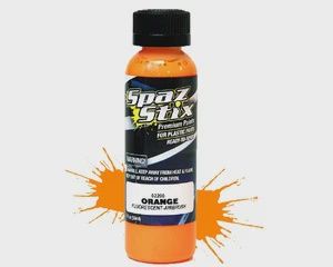 Spaz Stix Orange Fluorescent Airbrush Ready Paint, 2oz Bottle (SZX02200)