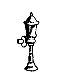 Scale Structures Porch Lamp (non-working) (650-2039)