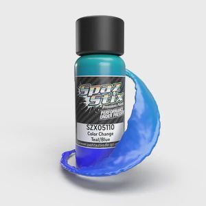 Spaz Stik Color Change Airbrush Paint, Teal/Blue, 2oz Bottle (SZX05110)