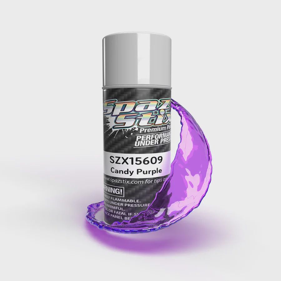 Spaz Stix - CANDY PURPLE AEROSOL PAINT, 3.5OZ CAN (SZX15609)