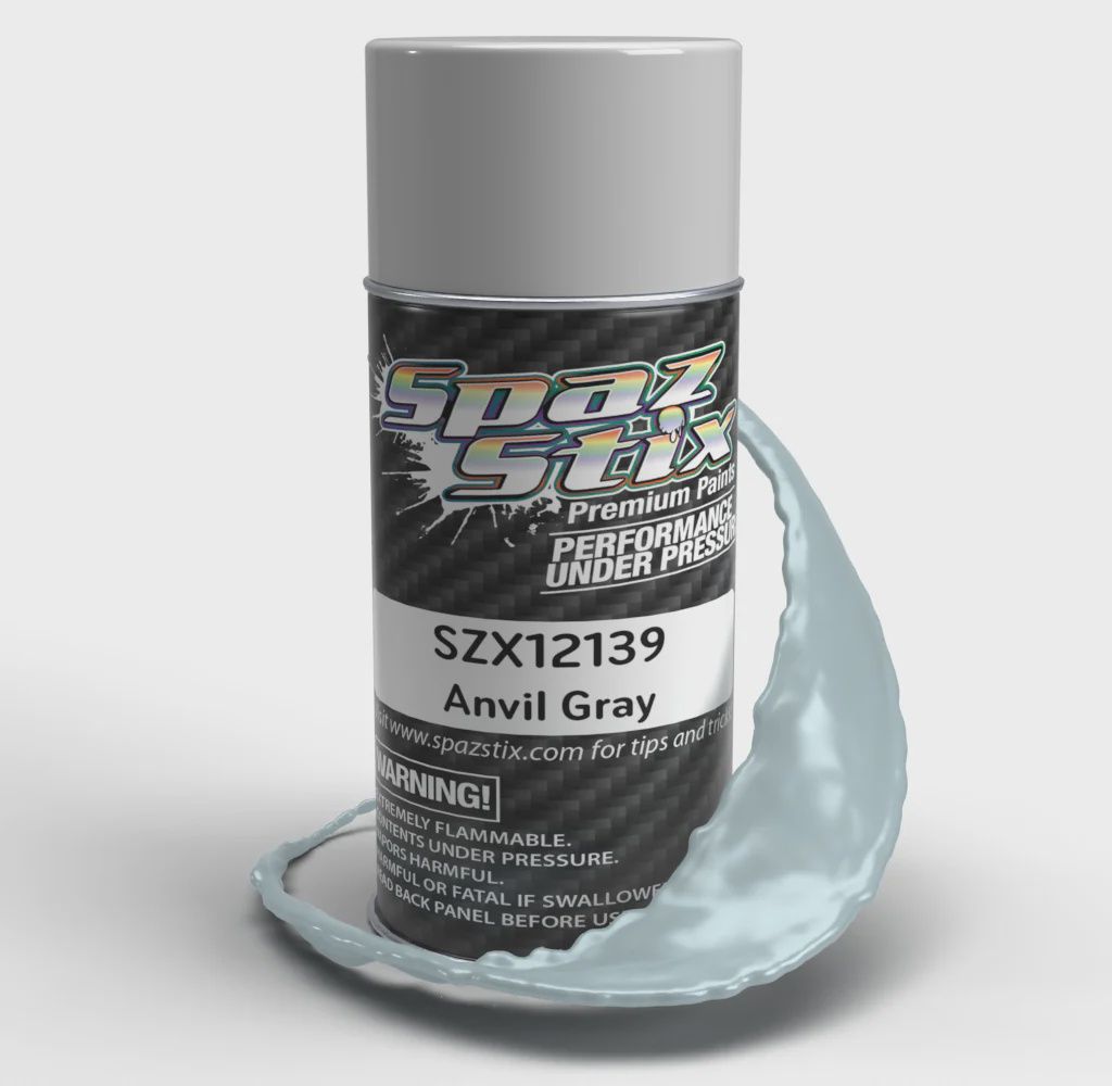 Spaz Stix Anvil Gray Aerosol Paint, 3.5oz Can (SZX12139)