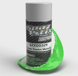 Spaz Stix Clover Green Metallic Aerosol Paint, 3.5oz Can (SZX00329)