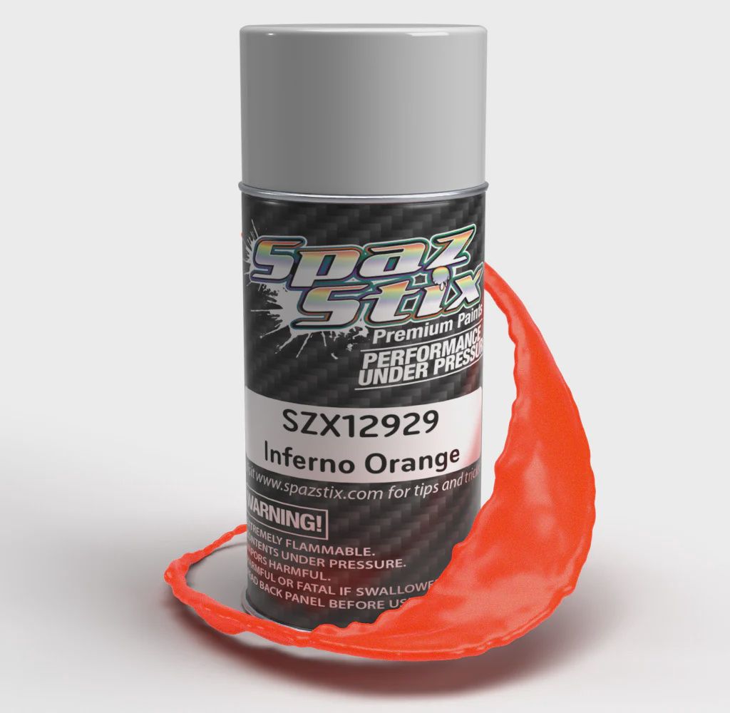 Spaz Stix Inferno Orange Aerosol Paint, 3.5oz Can (SZX12929)
