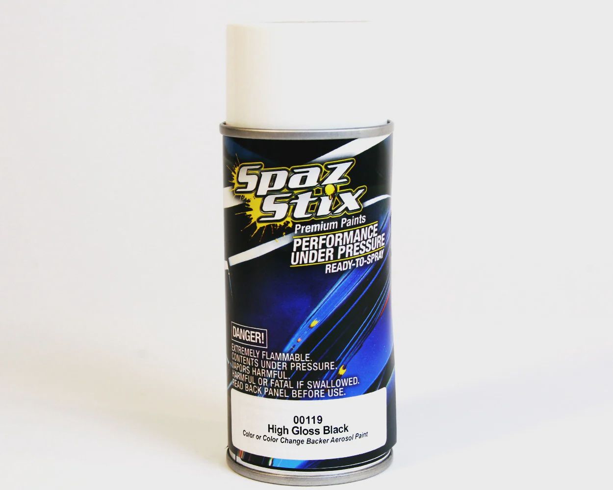 Spaz Stix HIGH GLOSS BLACK / BACKER PAINT AEROSOL 3.5OZ (SZX00119)
