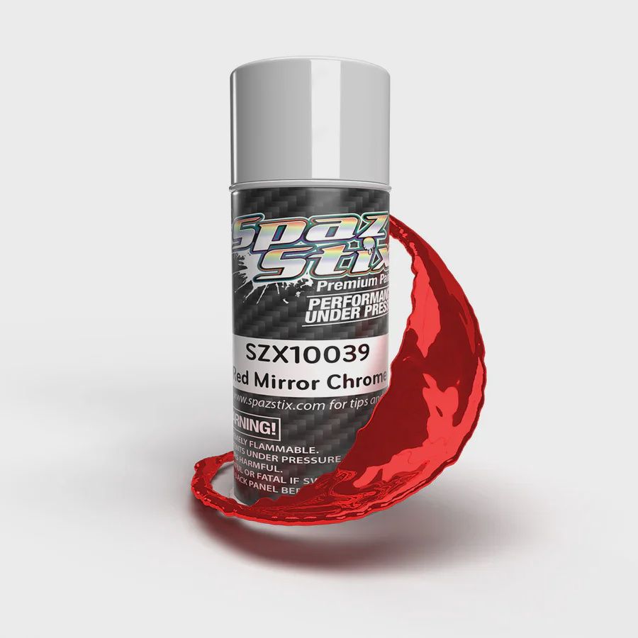 Spaz Stix RED MIRROR CHROME AEROSOL PAINT, 3.5OZ CAN (SZX10039)