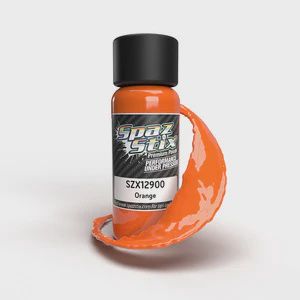 Spaz Stix Solid Orange Airbrush Ready Paint, 2oz Bottle (SZX12900)
