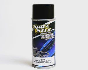 Spaz Stix ULTIMATE BLACK BACKER FOR MIRROR CHROME AEROSOL PAINT 3.5OZ (SZX10209)