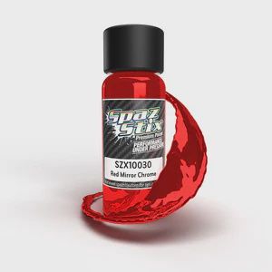 Spaz StixRed Mirror Chrome Airbrush Ready Paint, 2oz Bottle (SZX10030)