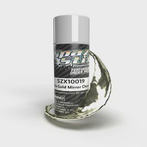 Spaz Stix White Gold Mirror Chrome Aerosol Paint, 3.5oz Can (SZX10019)