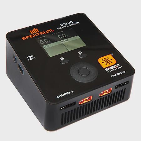 Spektrum Smart S2100 AC Charger, 2x100W (SPMXC1010)