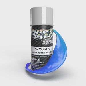 Spaz Stik Color Change Aerosol Paint, Teal/Blue, 3.5oz Can (SZX05119)