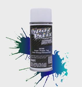 Spaz Stix Aerosol Paint, Green/Purple/Teal, 3.5oz Can (SZX05709)